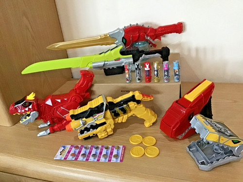 Bundle power rangers dino - bundle, dx