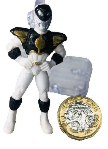 Action figure white ranger - action,